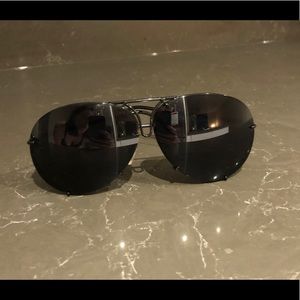 Black Aviator Sunglasses
